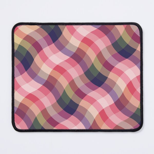 Item preview, Wavy Pink Yellow Colorful Plaid Pattern designed and sold by risingrocket.
