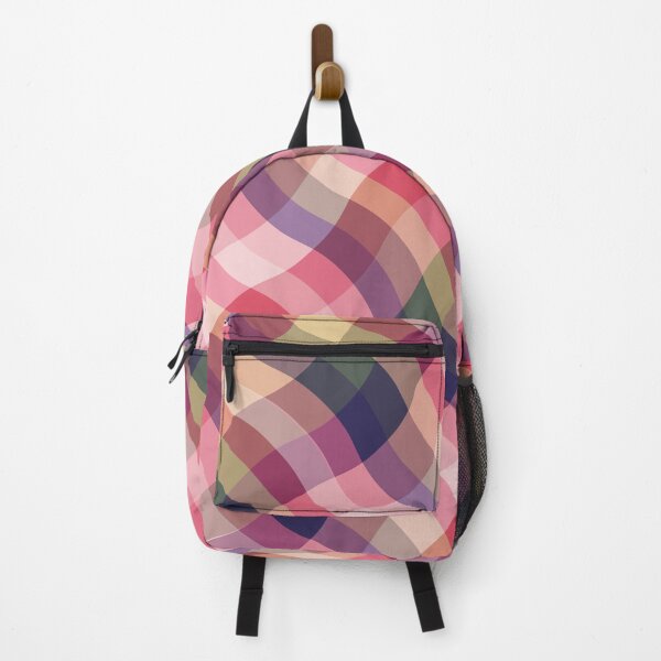 Item preview, Wavy Pink Yellow Colorful Plaid Pattern designed and sold by risingrocket.