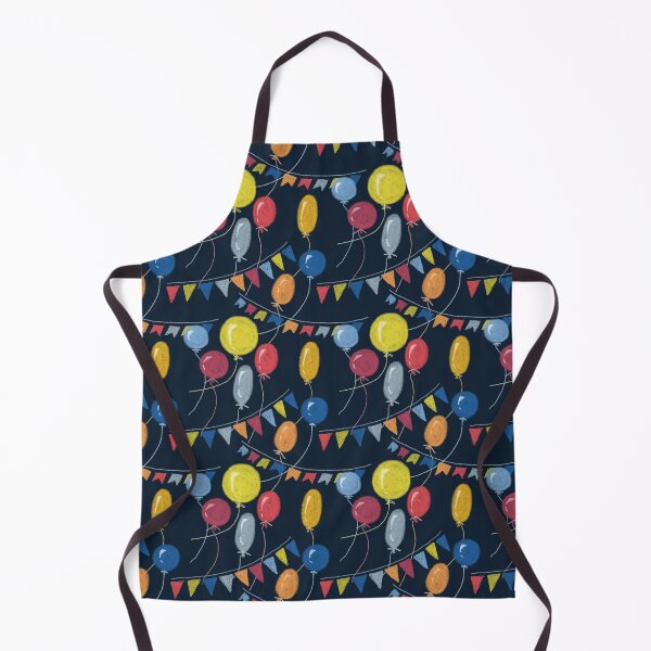 Item preview, Seamless holiday pattern, colored balloons, flags on a dark background, pastel drawing, paper texture, pastel texture. designed and sold by UVI-CA.