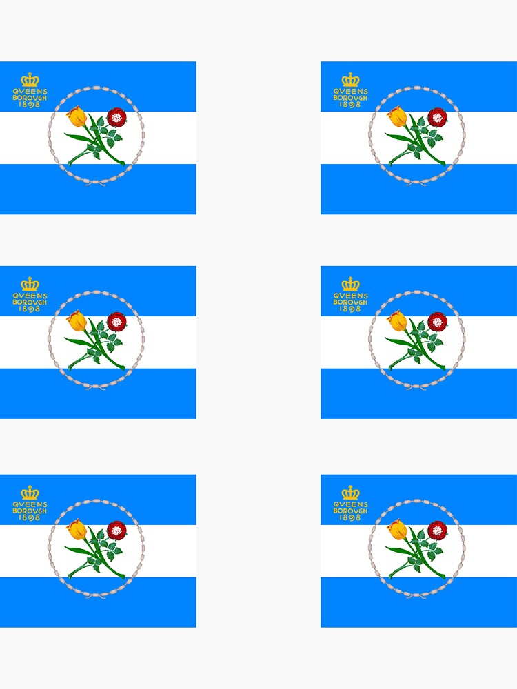 " Flag of Queens, New York MULTI" Sticker for Sale by BandRollz Redbubble