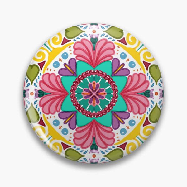 Item preview, Tropical flowers full of color Mexican style designed and sold by MartiJaunarena.
