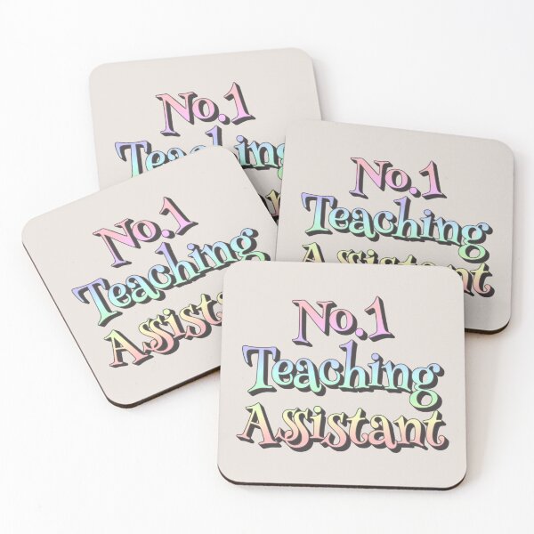 Item preview, No1 Teaching Assistant Pastel Rainbow Design designed and sold by TrulyEpoque.