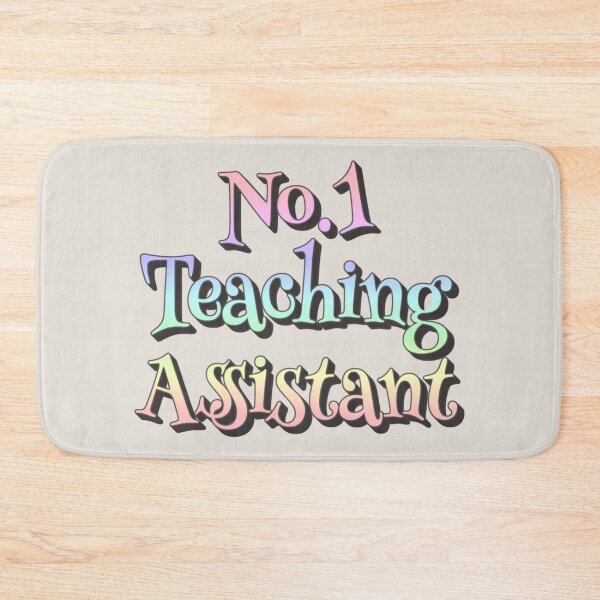 Item preview, No1 Teaching Assistant Pastel Rainbow Design designed and sold by TrulyEpoque.