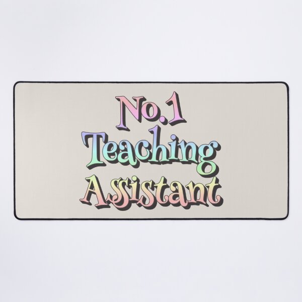 Item preview, No1 Teaching Assistant Pastel Rainbow Design designed and sold by TrulyEpoque.