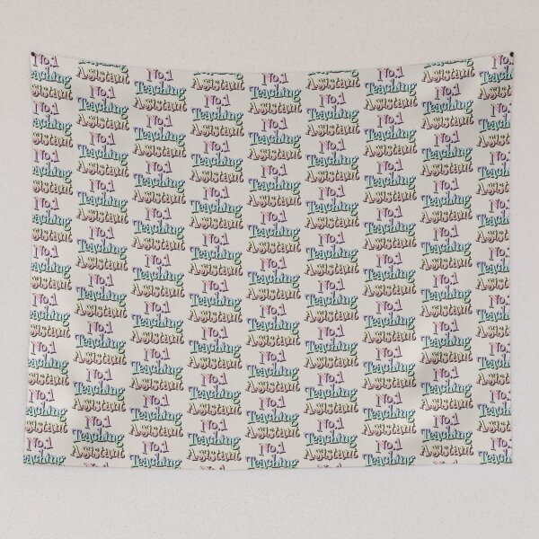 Item preview, No1 Teaching Assistant Pastel Rainbow Design designed and sold by TrulyEpoque.