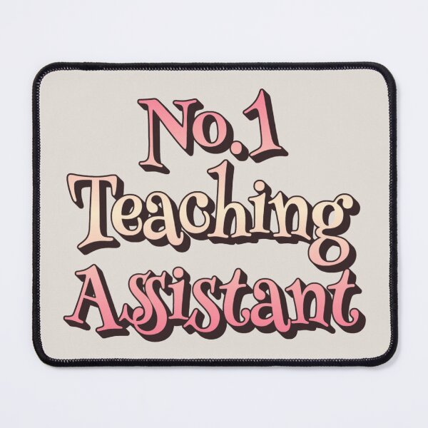 Item preview, No1 Teaching Assistant Pink Rainbow Design designed and sold by TrulyEpoque.