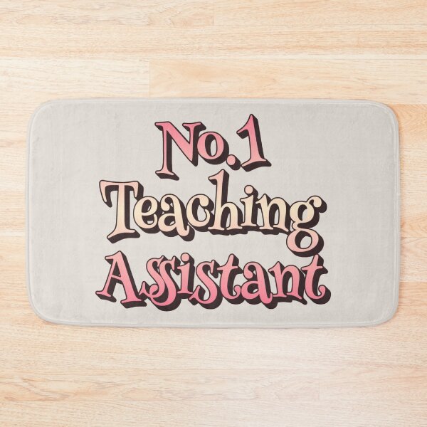 Item preview, No1 Teaching Assistant Pink Rainbow Design designed and sold by TrulyEpoque.
