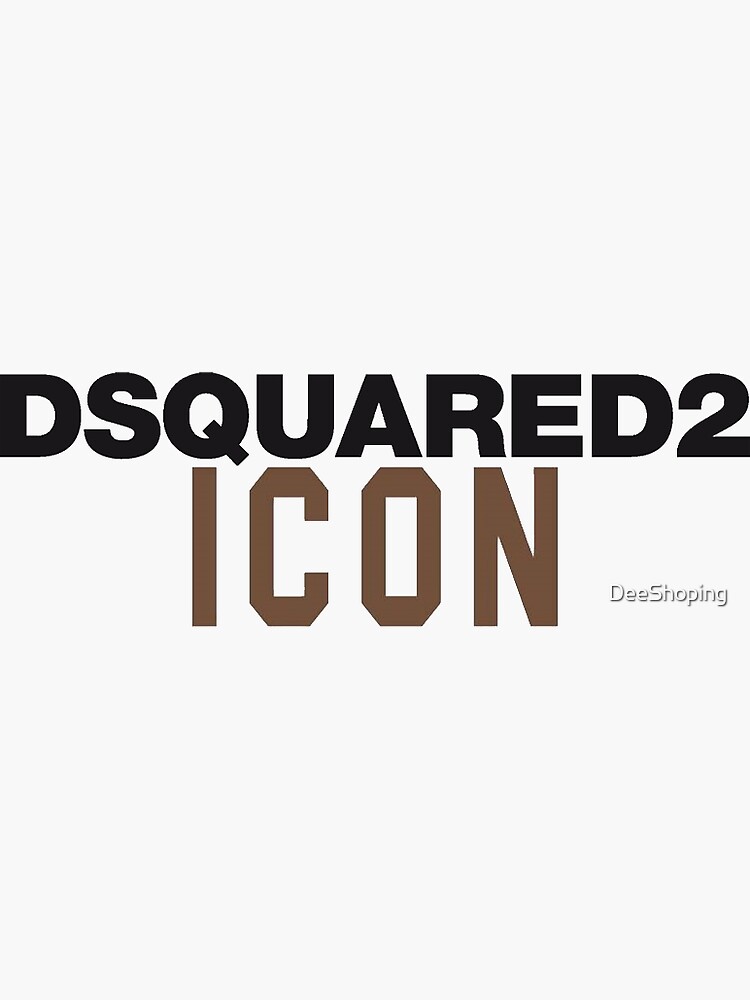 "DSQUARED 2 ICON TRANSPARENT" Sticker for Sale by DeeShoping | Redbubble