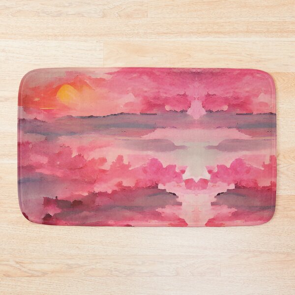 Item preview, Pink Sunset Painting designed and sold by Unaiza Khalid.