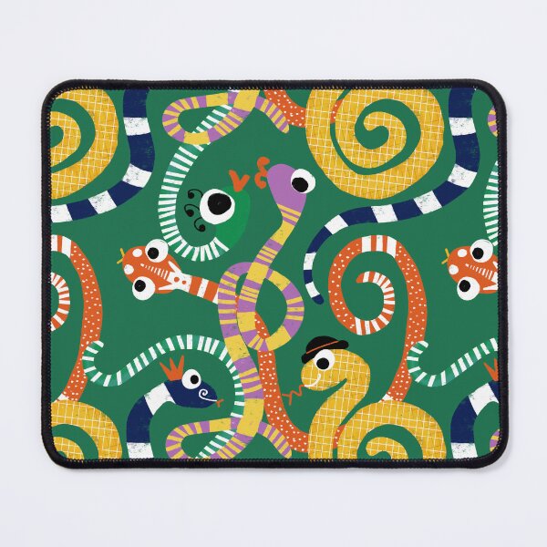 Item preview, Cute Crazy Snakes Green designed and sold by susycosta.