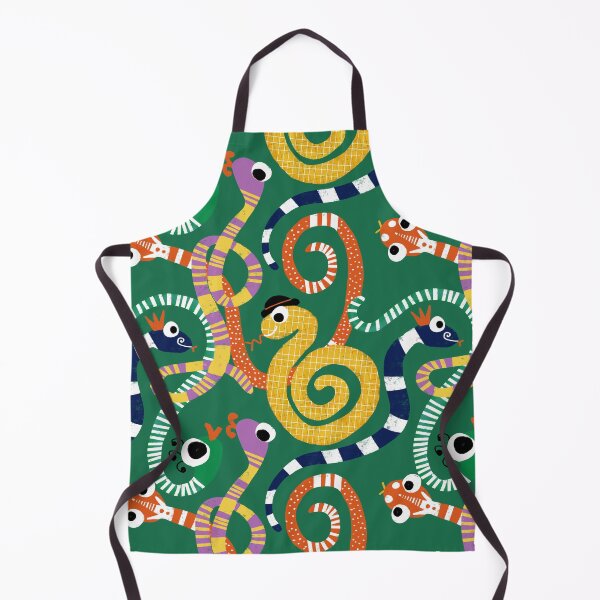 Item preview, Cute Crazy Snakes Green designed and sold by susycosta.