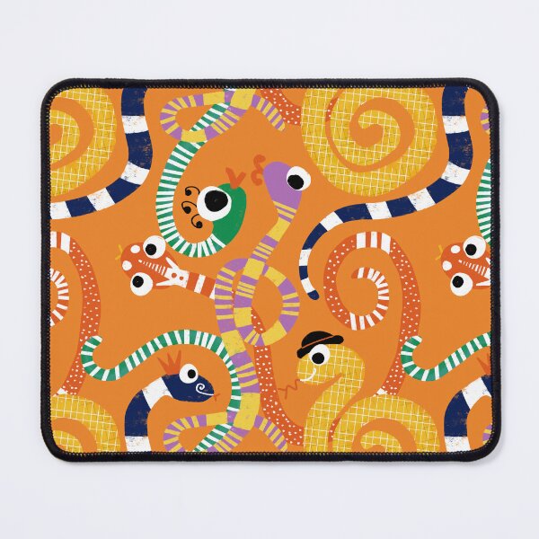 Item preview, Cute Crazy Snakes Orange designed and sold by susycosta.