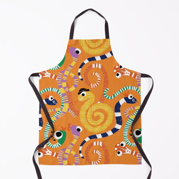 Item preview, Cute Crazy Snakes Orange designed and sold by susycosta.