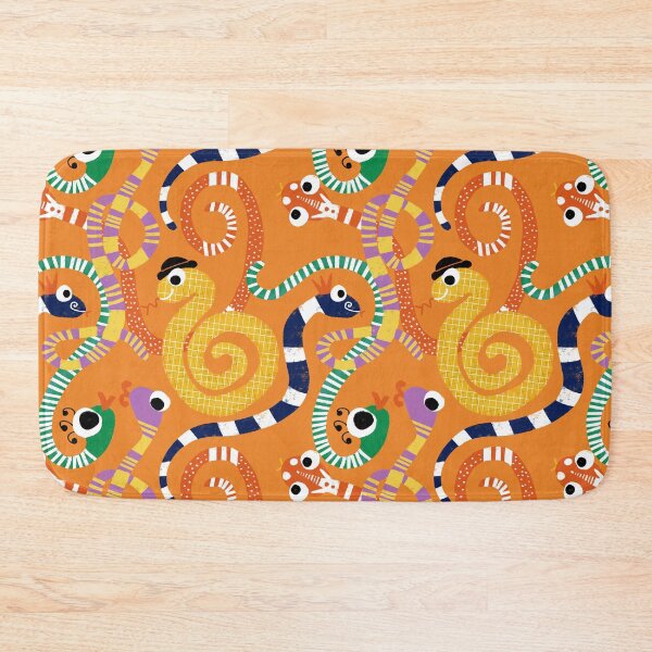 Item preview, Cute Crazy Snakes Orange designed and sold by susycosta.
