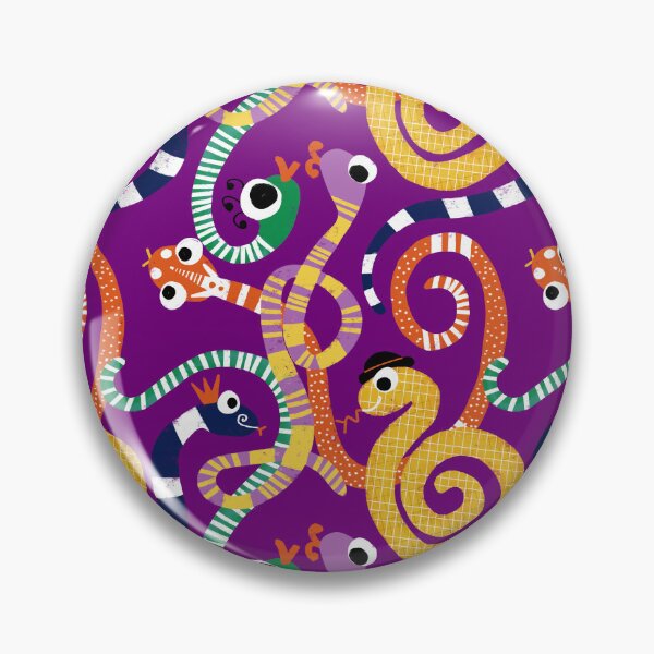 Item preview, Cute Crazy Snakes Purple designed and sold by susycosta.