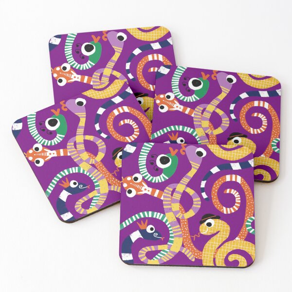 Item preview, Cute Crazy Snakes Purple designed and sold by susycosta.