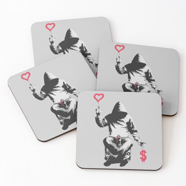 Item preview, Love Over Money - Street Art Graffiti Banksy designed and sold by WE-ARE-BANKSY.