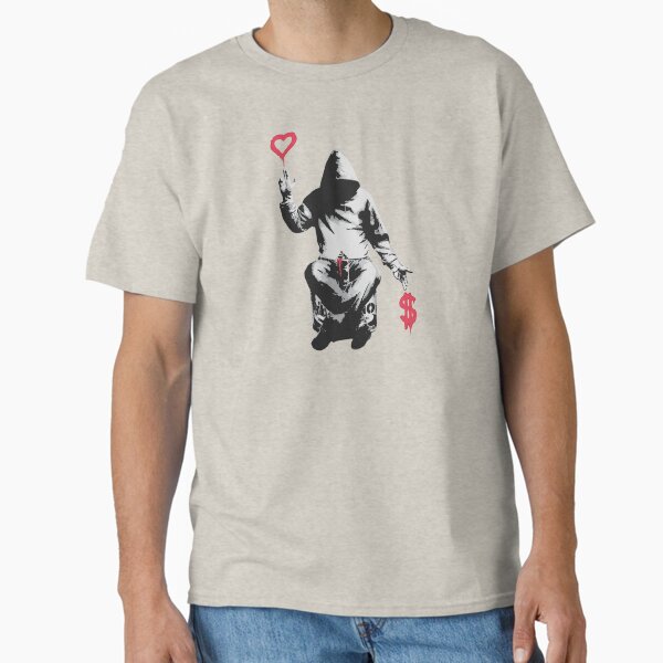 Item preview, Love Over Money - Street Art Graffiti Banksy designed and sold by WE-ARE-BANKSY.