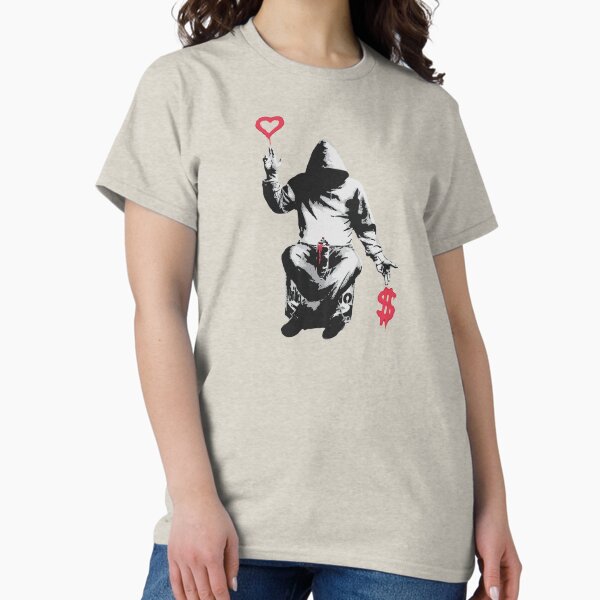 Item preview, Love Over Money - Street Art Graffiti Banksy designed and sold by WE-ARE-BANKSY.