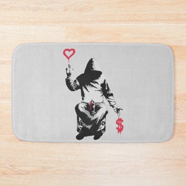 Item preview, Love Over Money - Street Art Graffiti Banksy designed and sold by WE-ARE-BANKSY.