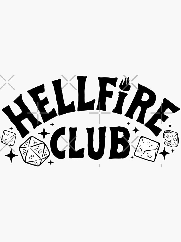 Hellfire D&D Club Die Cut Sticker, LookHUMAN