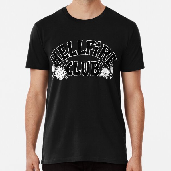 hellfire club dnd dice | stranger things tv nostalgia 80s | upside down eleven eddie munson Premium T-Shirt