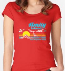 Jaws - Amity Island Women's Fitted Scoop T-Shirt