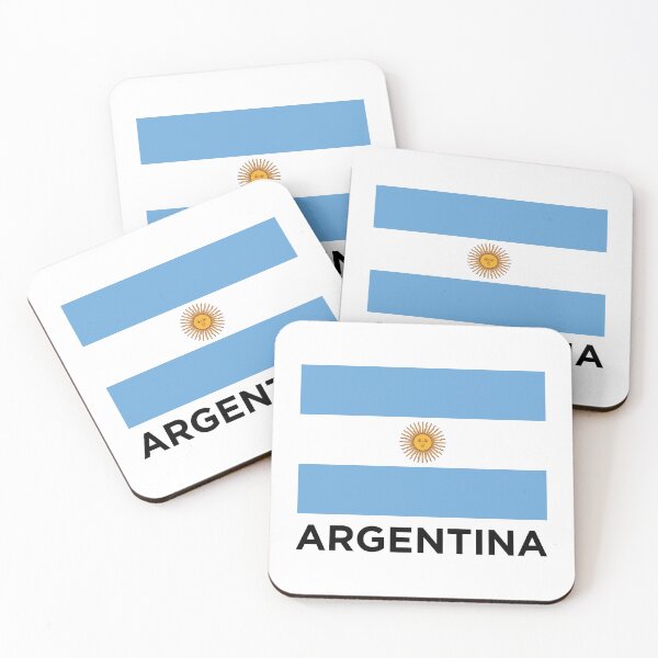 Item preview, Argentina Flag with Text - Bandera Oficial de Ceremonia (On White) designed and sold by STUDIO-72.