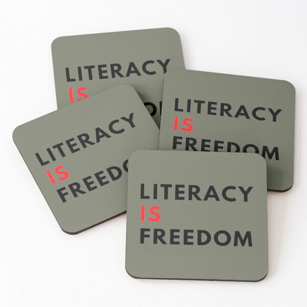 Item preview, literacy is freedom  (3) designed and sold by Confettids.
