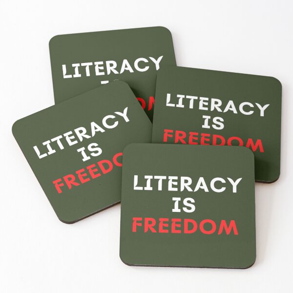 Item preview, literacy is freedom  (4) designed and sold by Confettids.