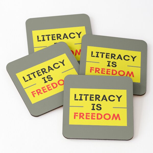 Item preview, literacy is freedom  (6) designed and sold by Confettids.