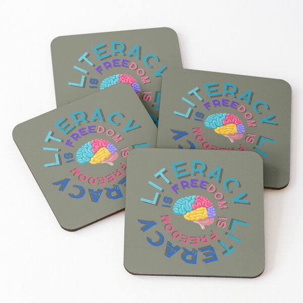 Item preview, Literacy Is Freedom Circle     designed and sold by Confettids.