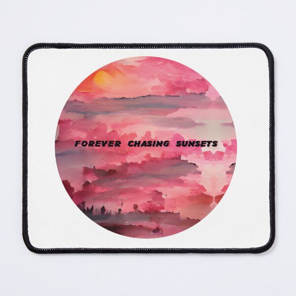 Item preview, Pink Sunset Painting - Forever Chasing Sunsets designed and sold by Unaiza Khalid.