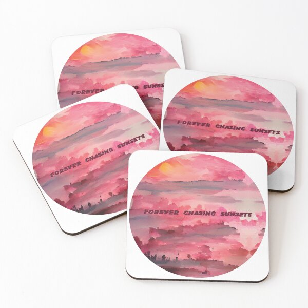 Item preview, Pink Sunset Painting - Forever Chasing Sunsets 2 designed and sold by Unaiza Khalid.