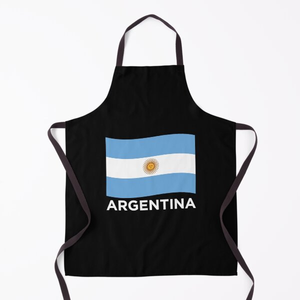 Item preview, Argentina Wave Flag with Text - Bandera Oficial de Ceremonia (On Black) designed and sold by STUDIO-72.