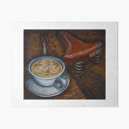 3D Coffee Mug of Cappuccino in a Creative & Aesthetic Wallart | Art Board  Print