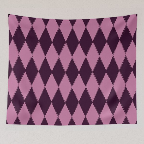 Item preview, Harlequin in pale peony and very dark purple  designed and sold by ncxadair.