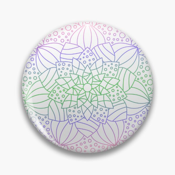 Item preview, Mandala Subtle Abstract Trigender Pride Flag Pink Lotus designed and sold by cashewdays.