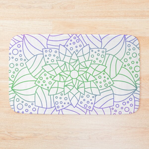 Item preview, Mandala Subtle Abstract Trigender Pride Flag Pink Lotus designed and sold by cashewdays.