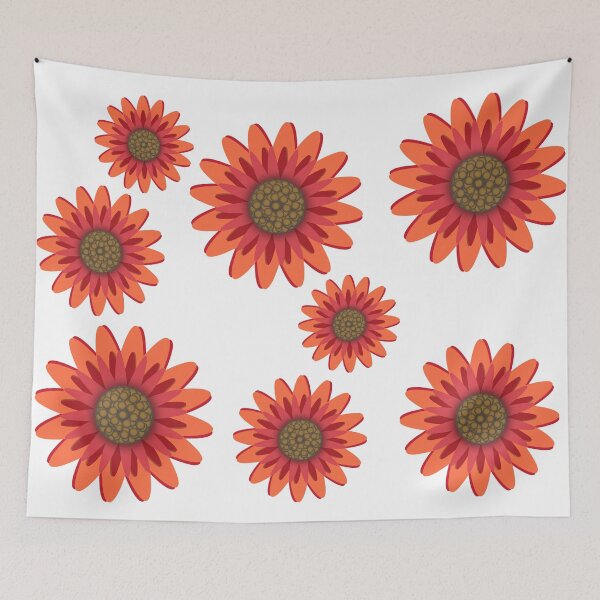 Item preview, Big Flowers Orange designed and sold by LawrenceA.
