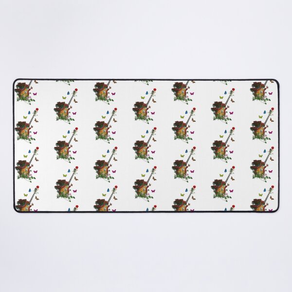 Item preview, New Nature Guitar & Countryside Flowers with Butterflies designed and sold by captainpeter.
