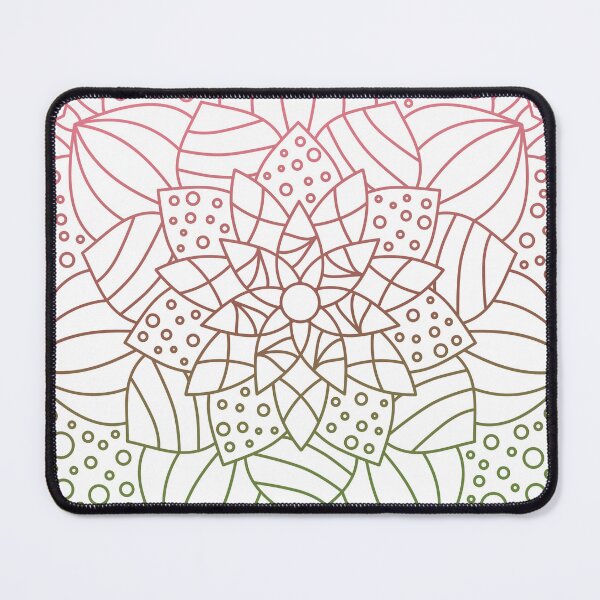 Item preview, Mandala Subtle Abstract Gynosexual Pride Flag Pink Lotus designed and sold by cashewdays.