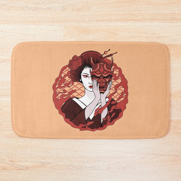 Item preview, Japanese woman with demon mask. designed and sold by Anna Reutova.