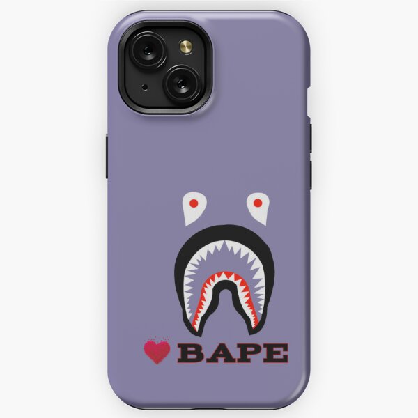 BAPE SHARK SUPREME RED iPhone 15 Case Cover