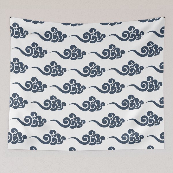 Item preview, Blue Chinese Clouds Pattern designed and sold by Ayoub14.