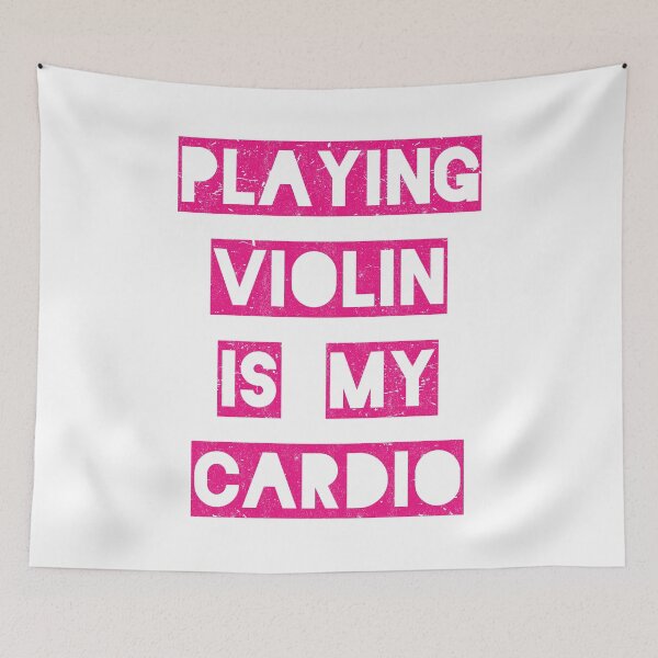 Item preview, Playing violin is my cardio | pink designed and sold by Gregg Brinkerhoff.