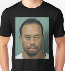 Tiger Woods Fahndungsfoto Unisex T-Shirt