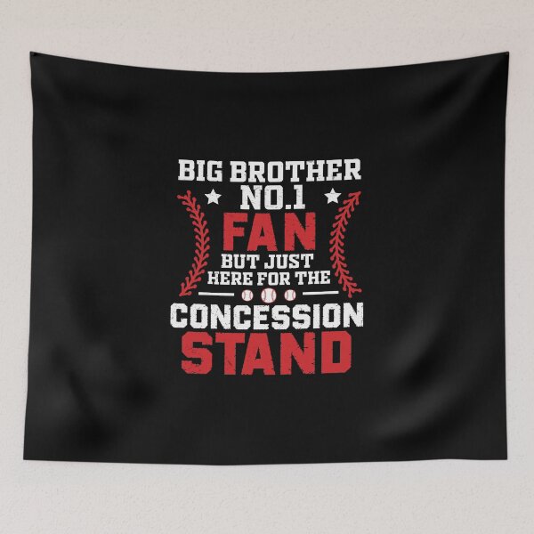 Item preview, Big Brother Fan Funny Baseball Player Concession Stand Lover designed and sold by StrongShirts.