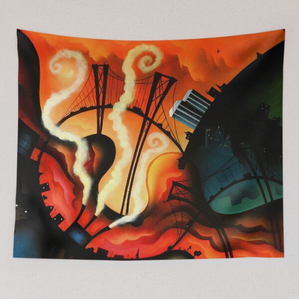 Item preview, City at Dusk designed and sold by ArtistDavidKing.