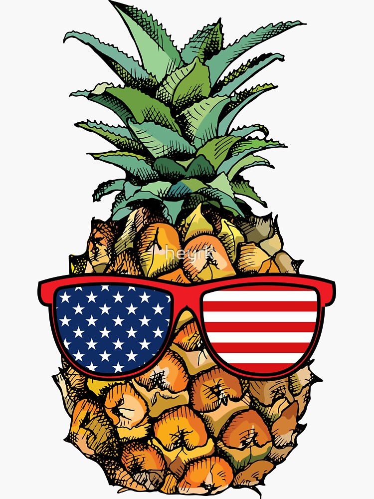 Patriotic Pineapple - 4th of July by heyrk